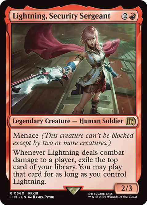 Hovedbilde Lightning, Security Sergeant